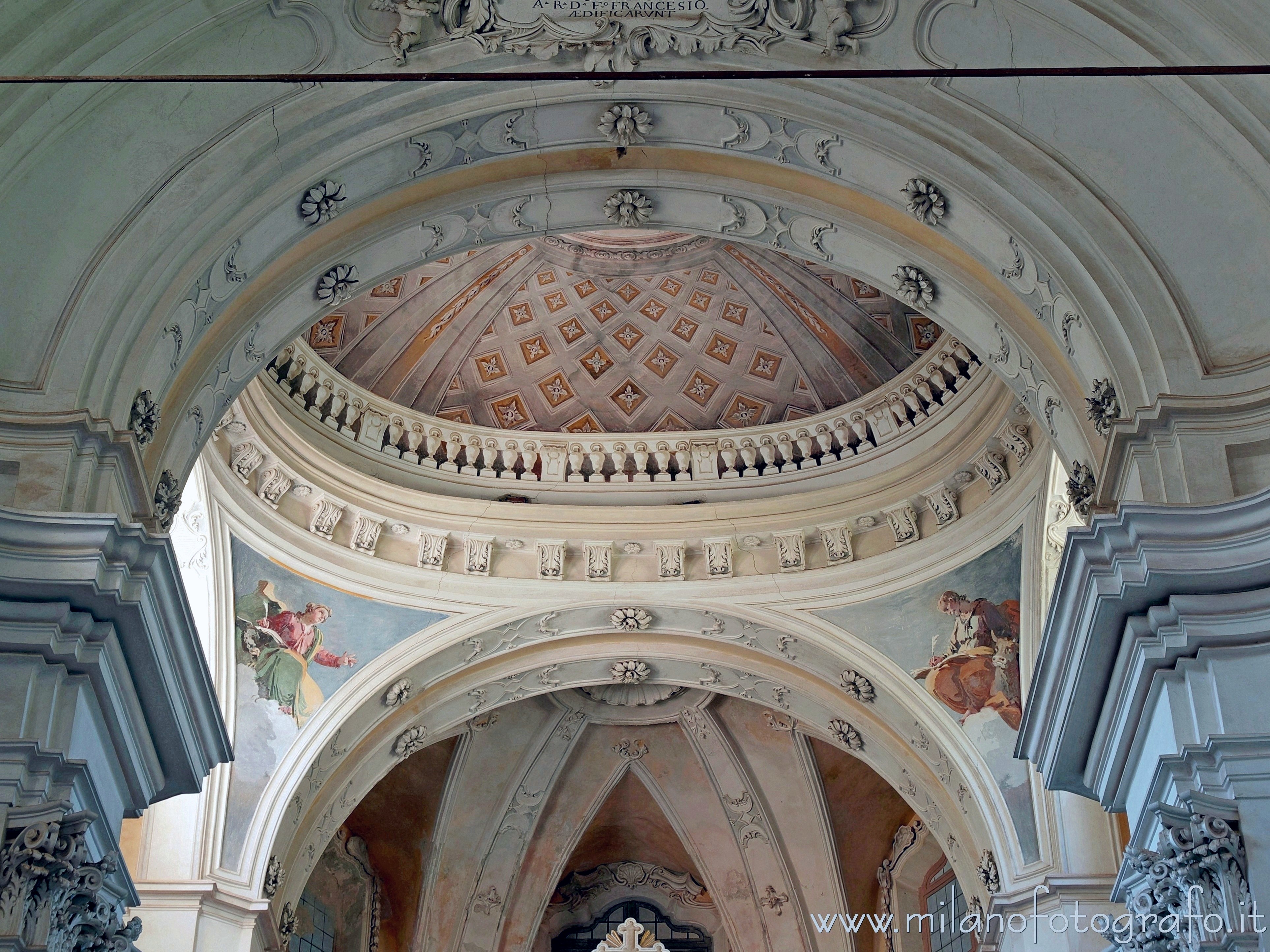 Campiglia Cervo (Biella) - Soffitto del Santuario di San Giovanni di Andorno